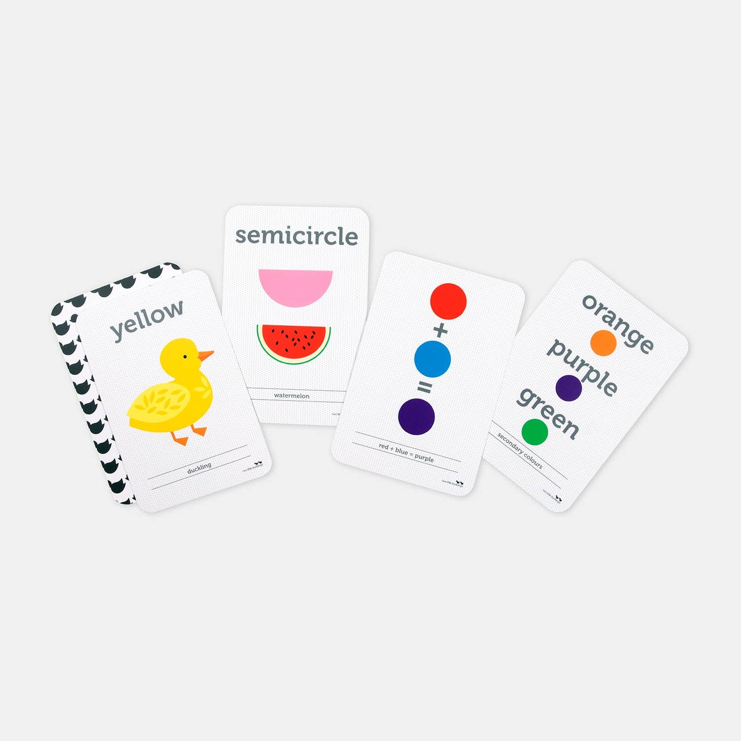 Colour and Shape Flash Cards - Two Little Ducklings