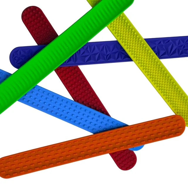 Kaiko Fidgets- Vibrant Sensory Slap Bands (6pk)