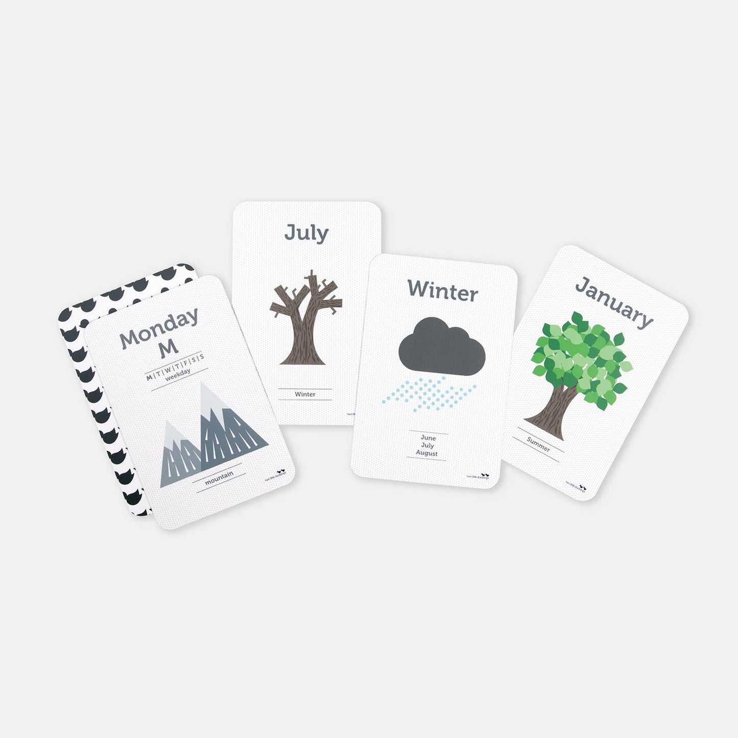 Days, Months and Seasons Flash Cards - Two Little Ducklings