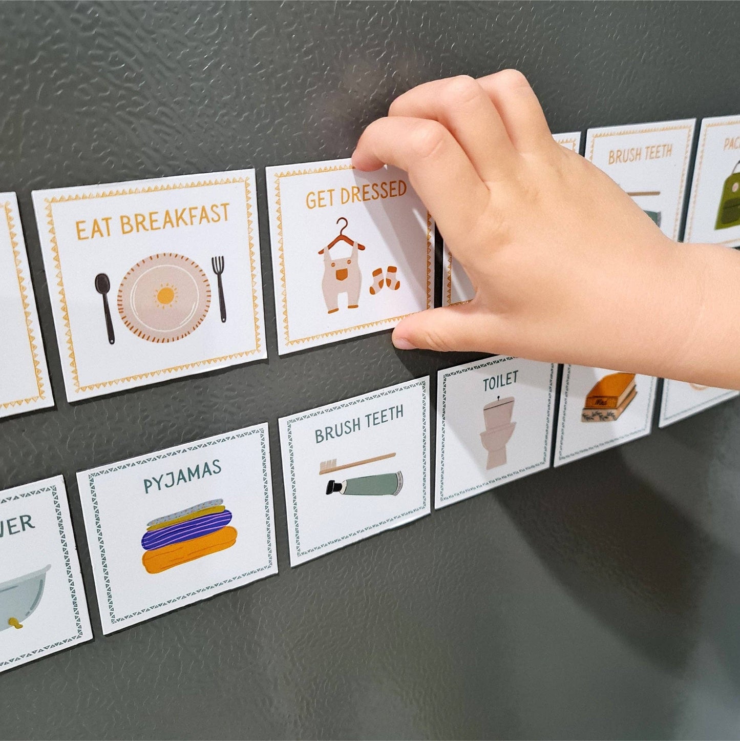Magnetic Routine Cards - The Creative Sprout