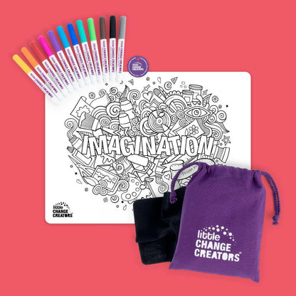 Little Change Creators - IMAGINATION | Re-FUN-able™ Colouring + Doodle Mat