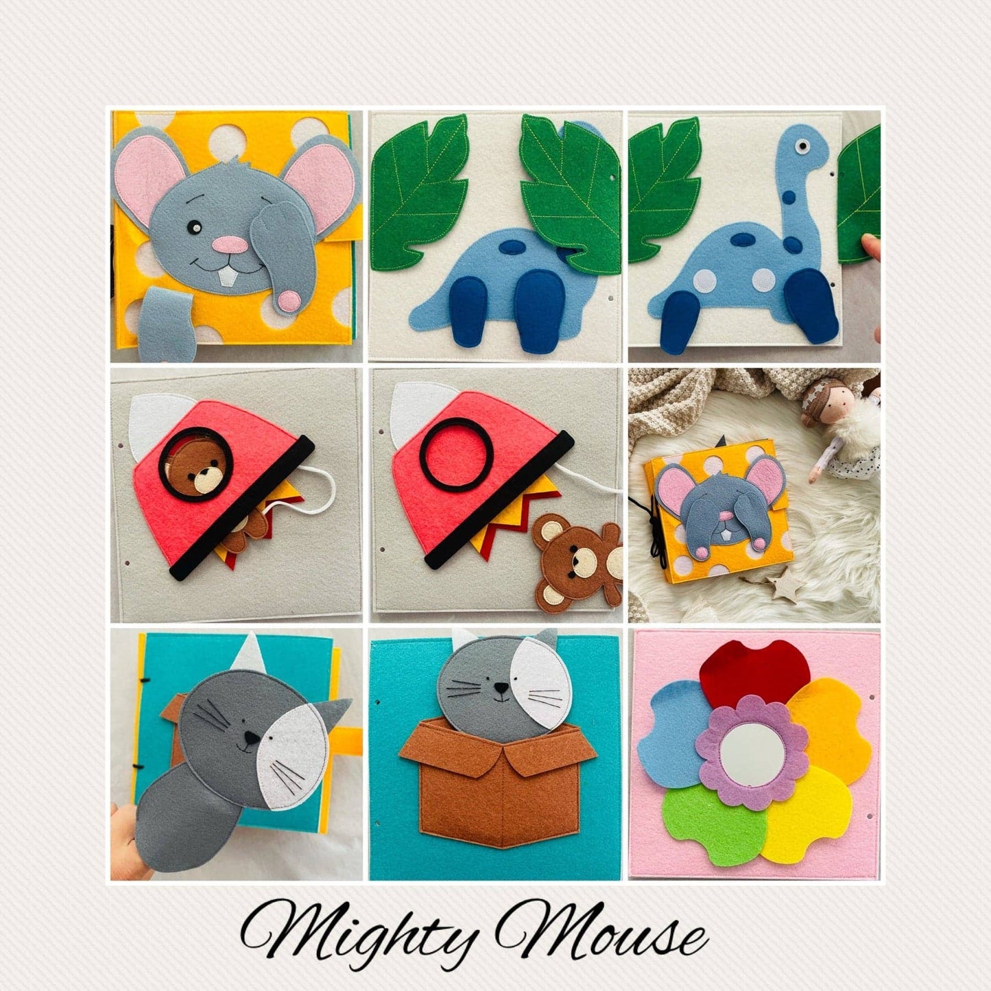 Mighty Mouse Baby Busy Book - Wondertivity