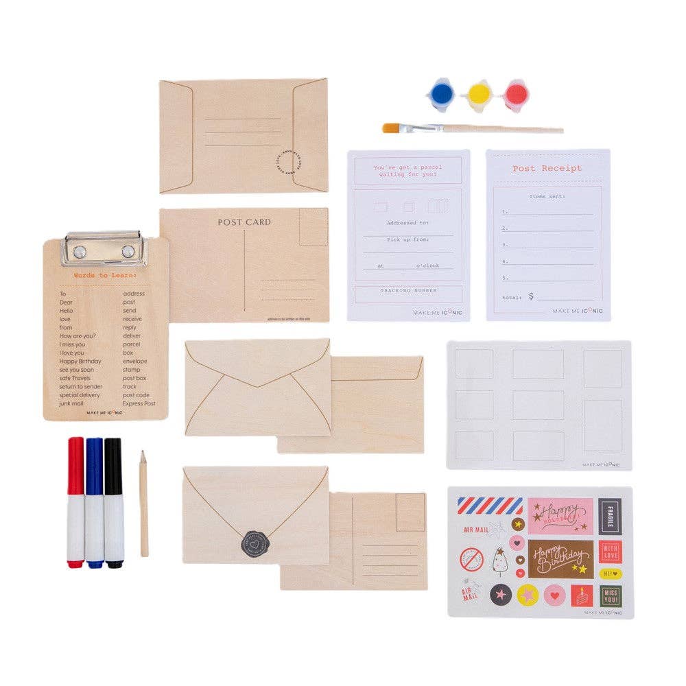 Make Me Iconic - Wooden Post Box Letters Craft Kit