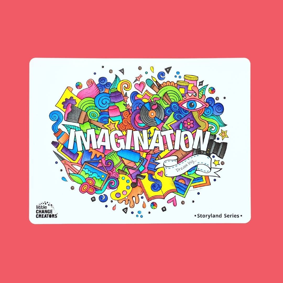 Little Change Creators - IMAGINATION | Re-FUN-able™ Colouring + Doodle Mat