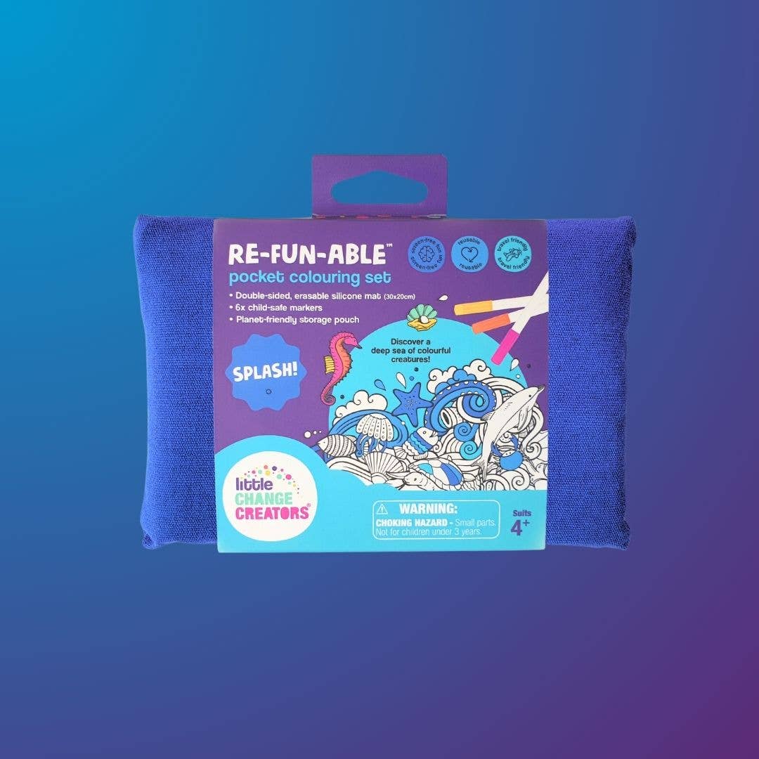 Little Change Creators - SPLASH! Pocket Silicone Colouring Mat