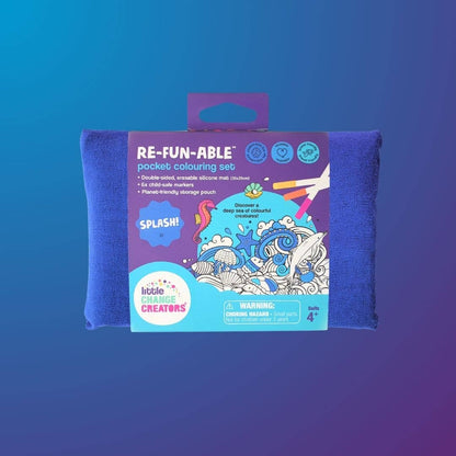Little Change Creators - SPLASH! Pocket Silicone Colouring Mat