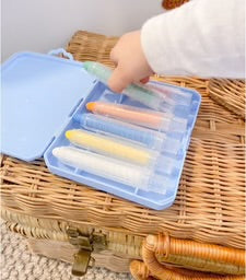 Magplay - x6 Retractable Washable Crayons + Pencil Case