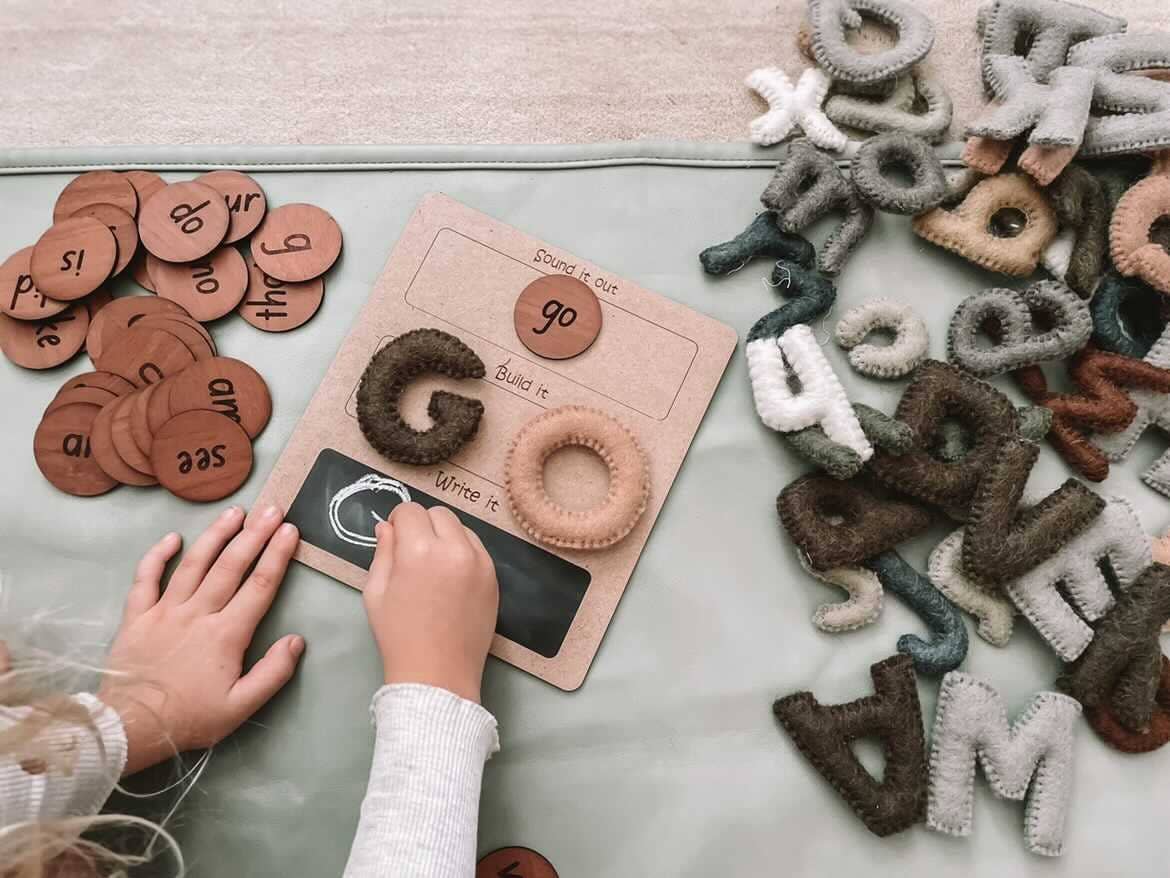 Sound it, Build it, Write it Board - Timber Tots