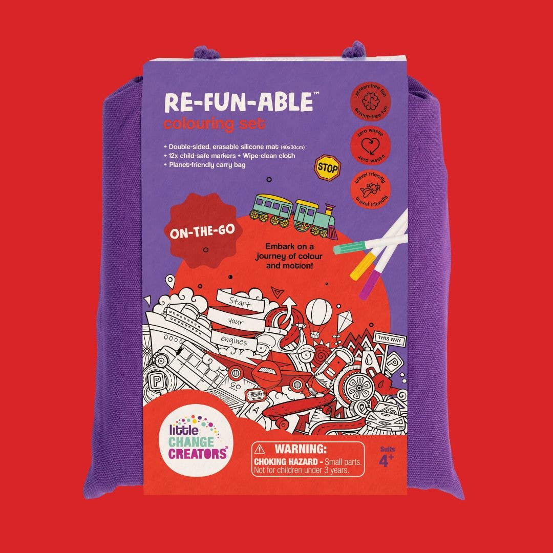 Little Change Creators - ON-THE-GO | Re-FUN-able™ Colouring + Doodle Mat