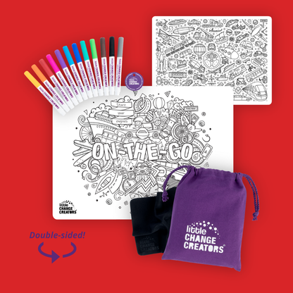 Little Change Creators - ON-THE-GO | Re-FUN-able™ Colouring + Doodle Mat