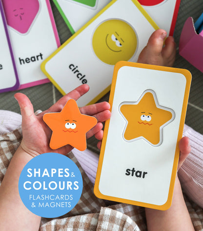 Curious Columbus Flashcards - Shapes & Colours