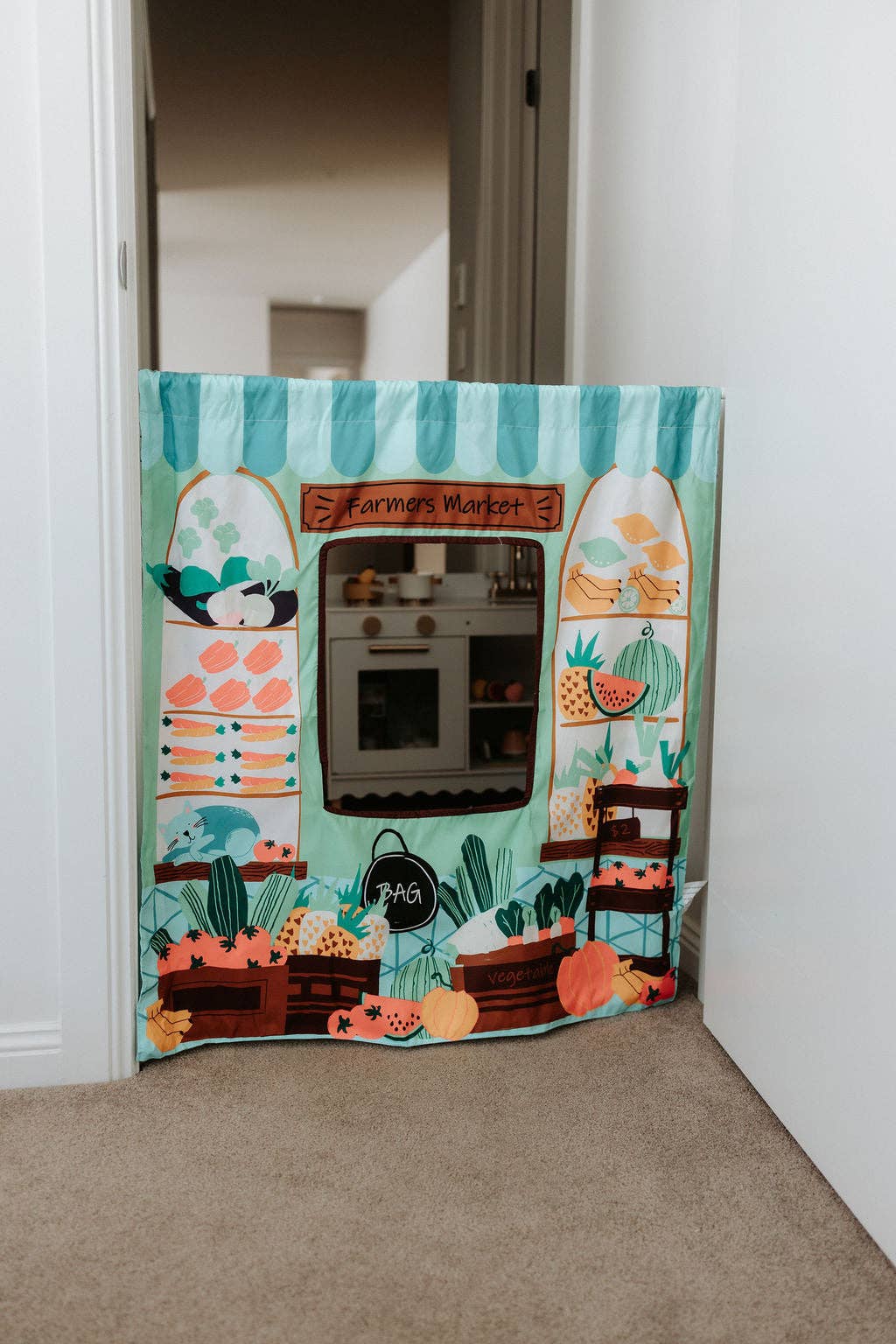 The Cozy Cube - Ice Cream Shop/ Farmers Market Play Panel
