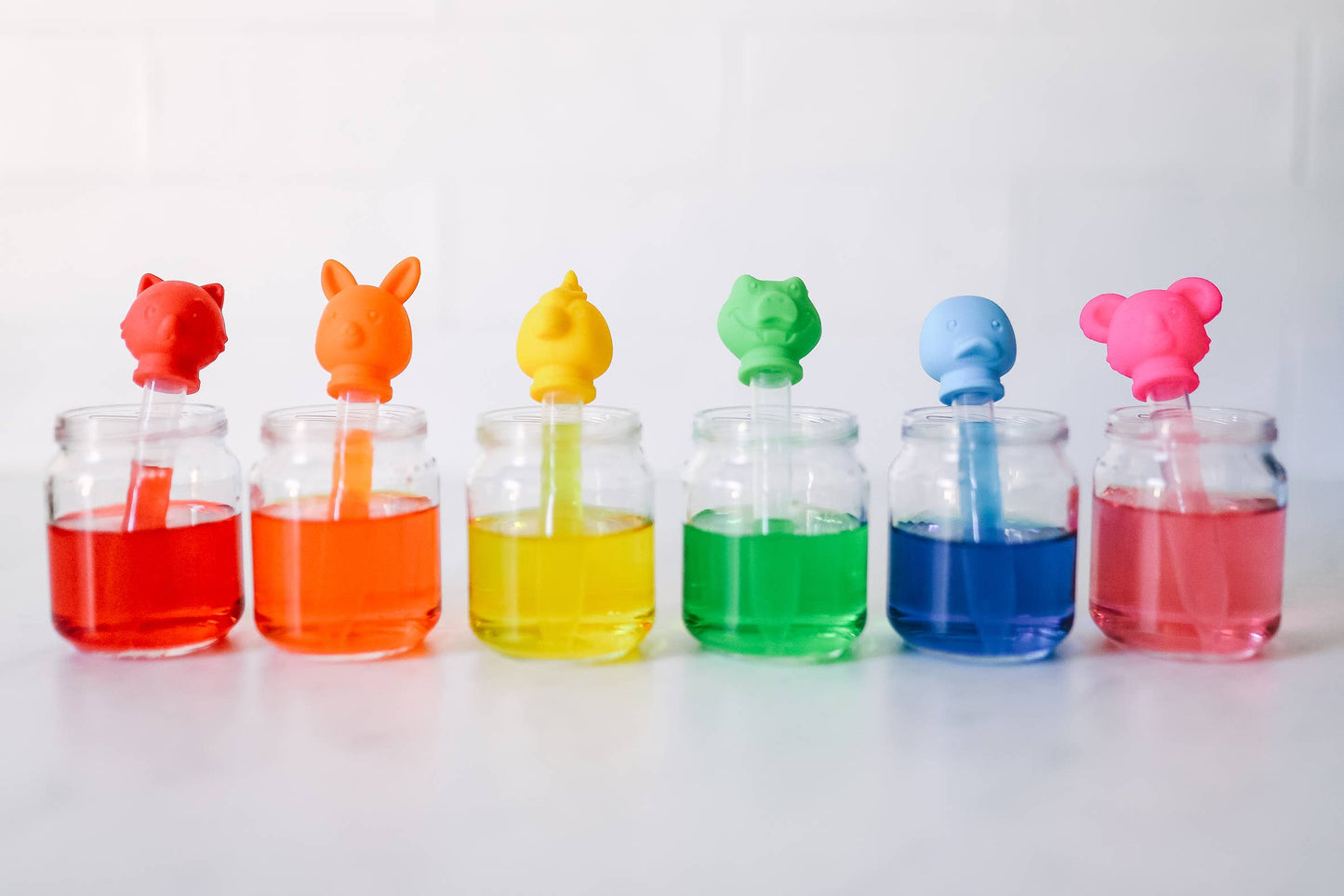 Curious Columbus - Silicone Animal Droppers 6pk