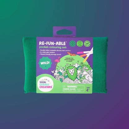 Little Change Creators - WILD! Pocket Reusable Colouring Mat