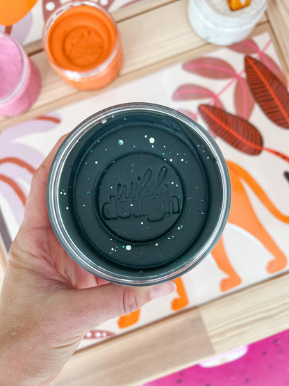 Wild Dough Playdough - Galaxy Black Glitter 280g