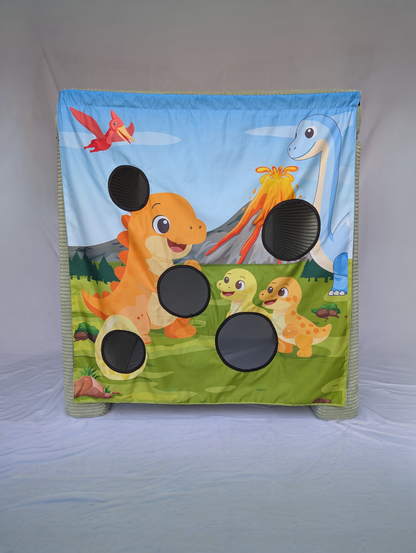 The Cozy Cube - Roar & Rocket Toss Adventure Play Panel