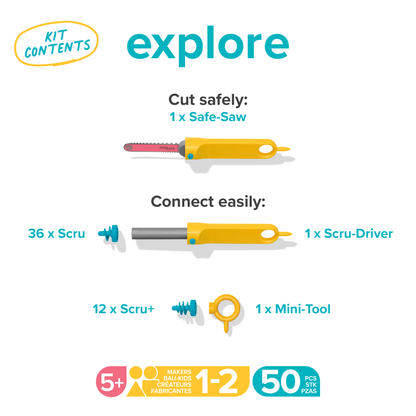 Makedo - Explore Kit | For 1-2 Makers