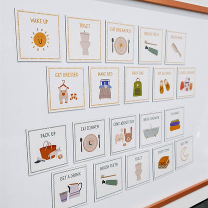 Magnetic Routine Cards - The Creative Sprout