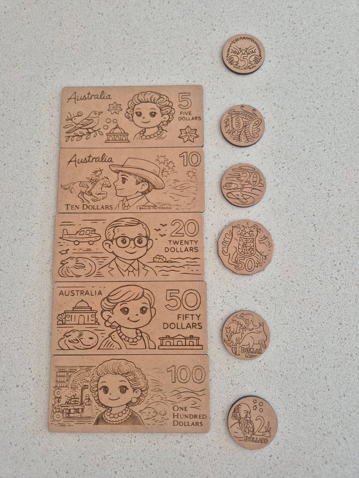 Australian Play Money Set - Timber Tots