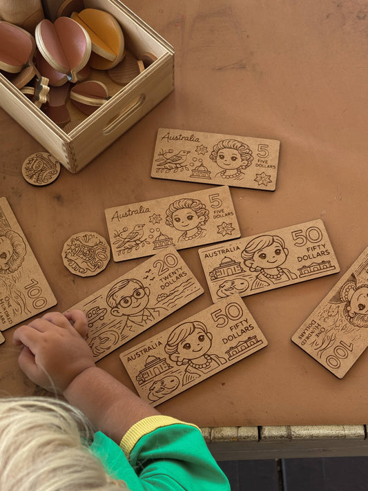 Australian Play Money Set - Timber Tots