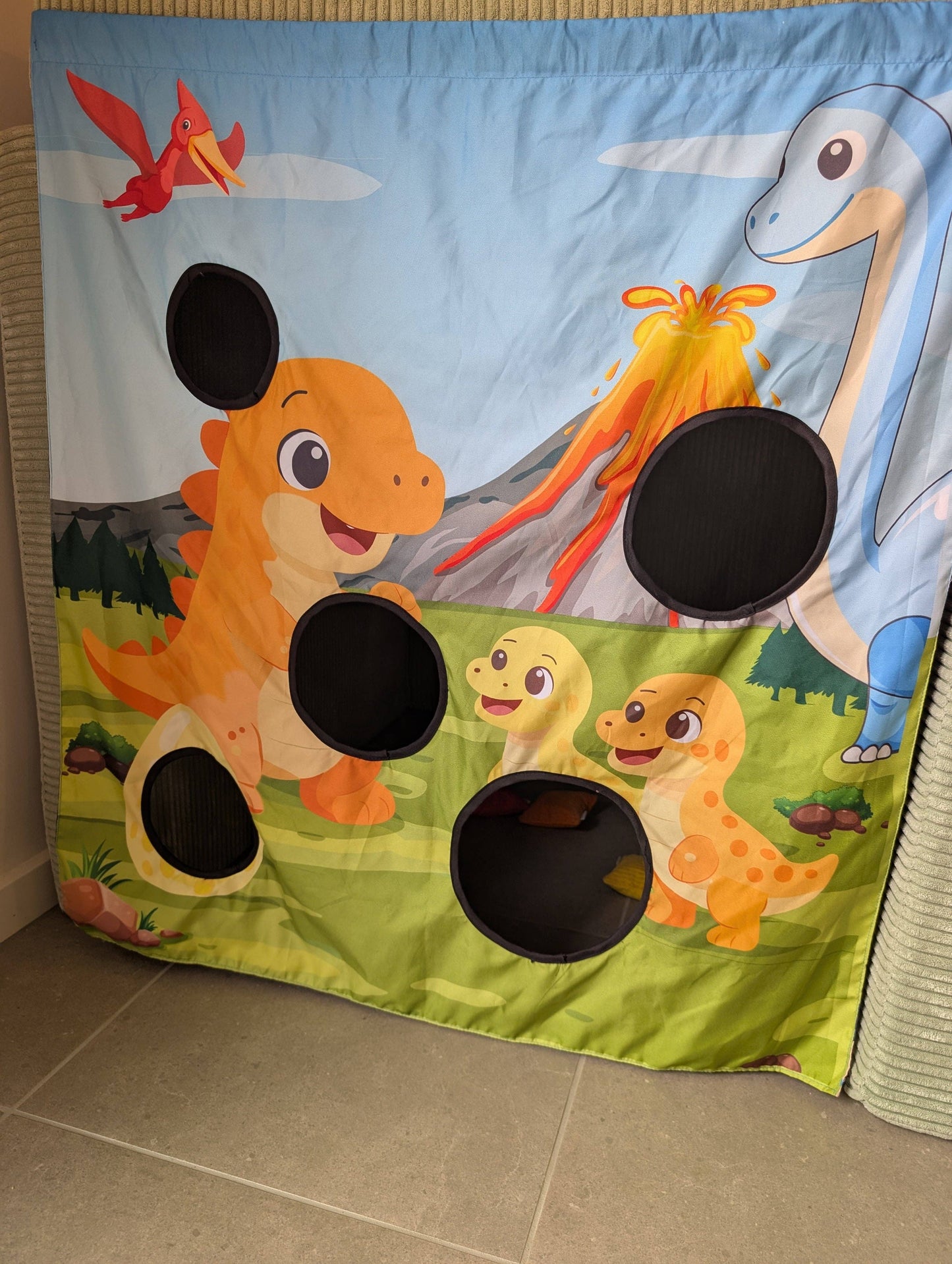 The Cozy Cube - Roar & Rocket Toss Adventure Play Panel
