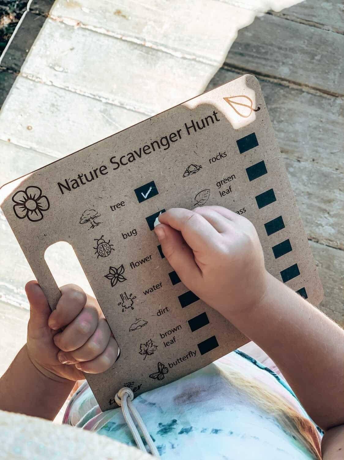 Nature Scavenger Hunt Board - Timber Tots