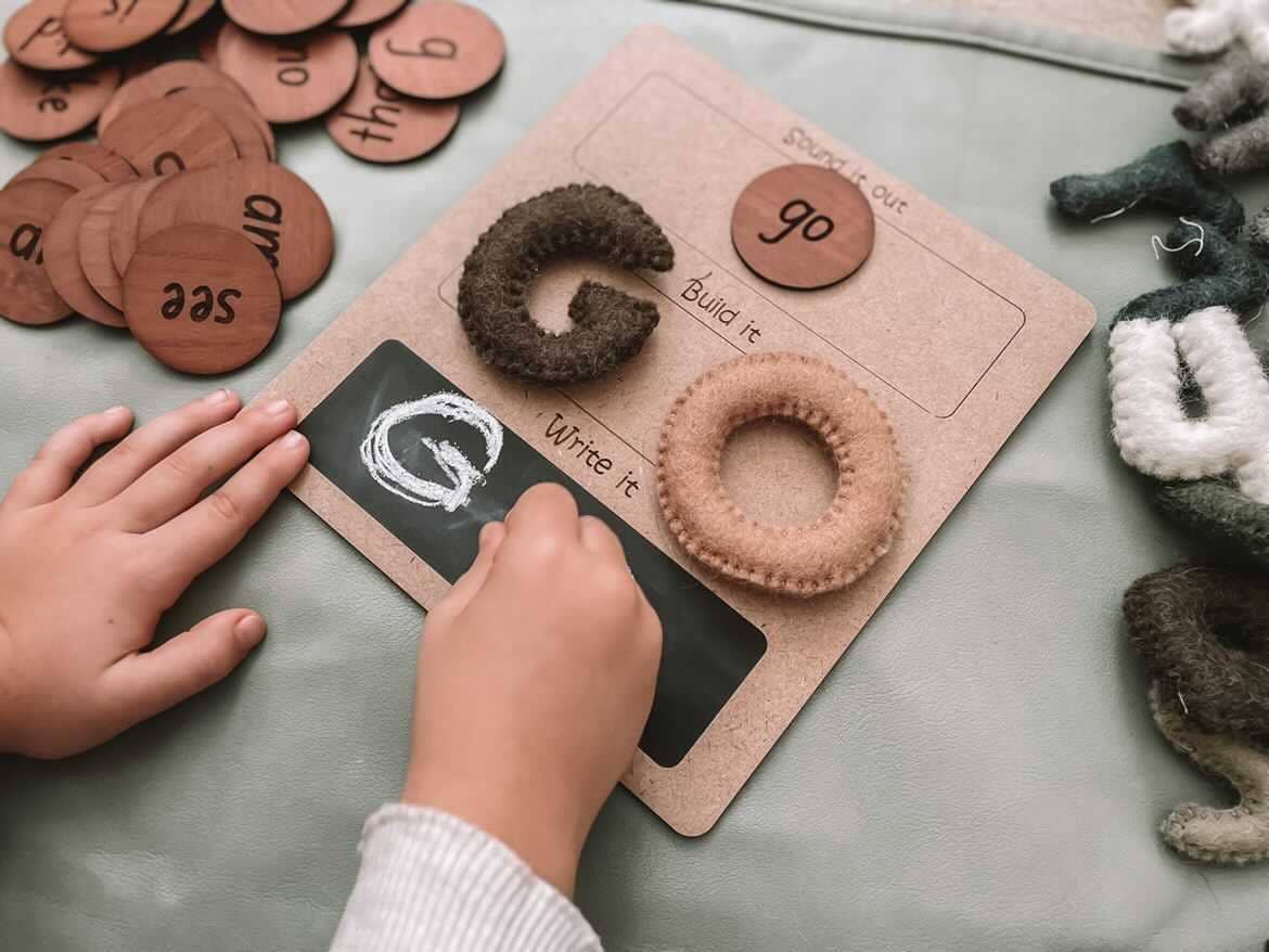Sound it, Build it, Write it Board - Timber Tots