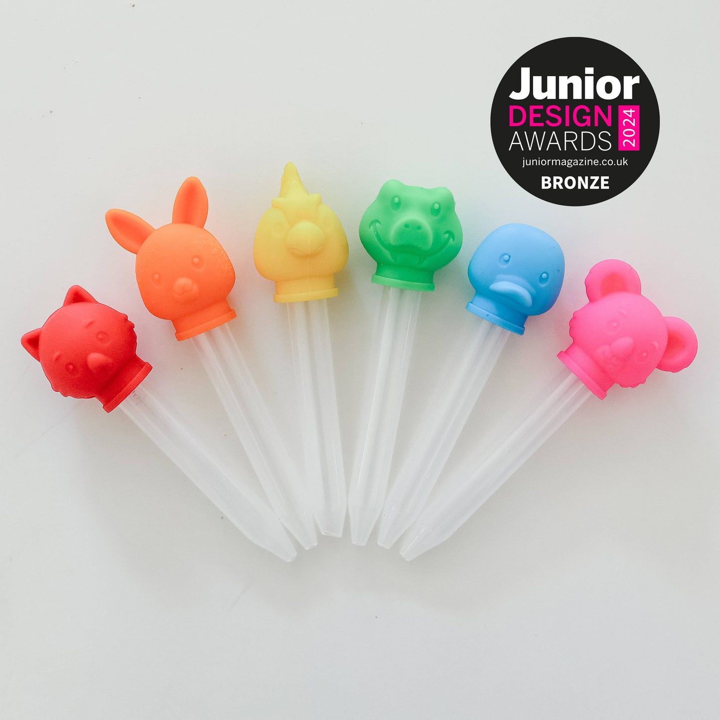 Curious Columbus - Silicone Animal Droppers 6pk