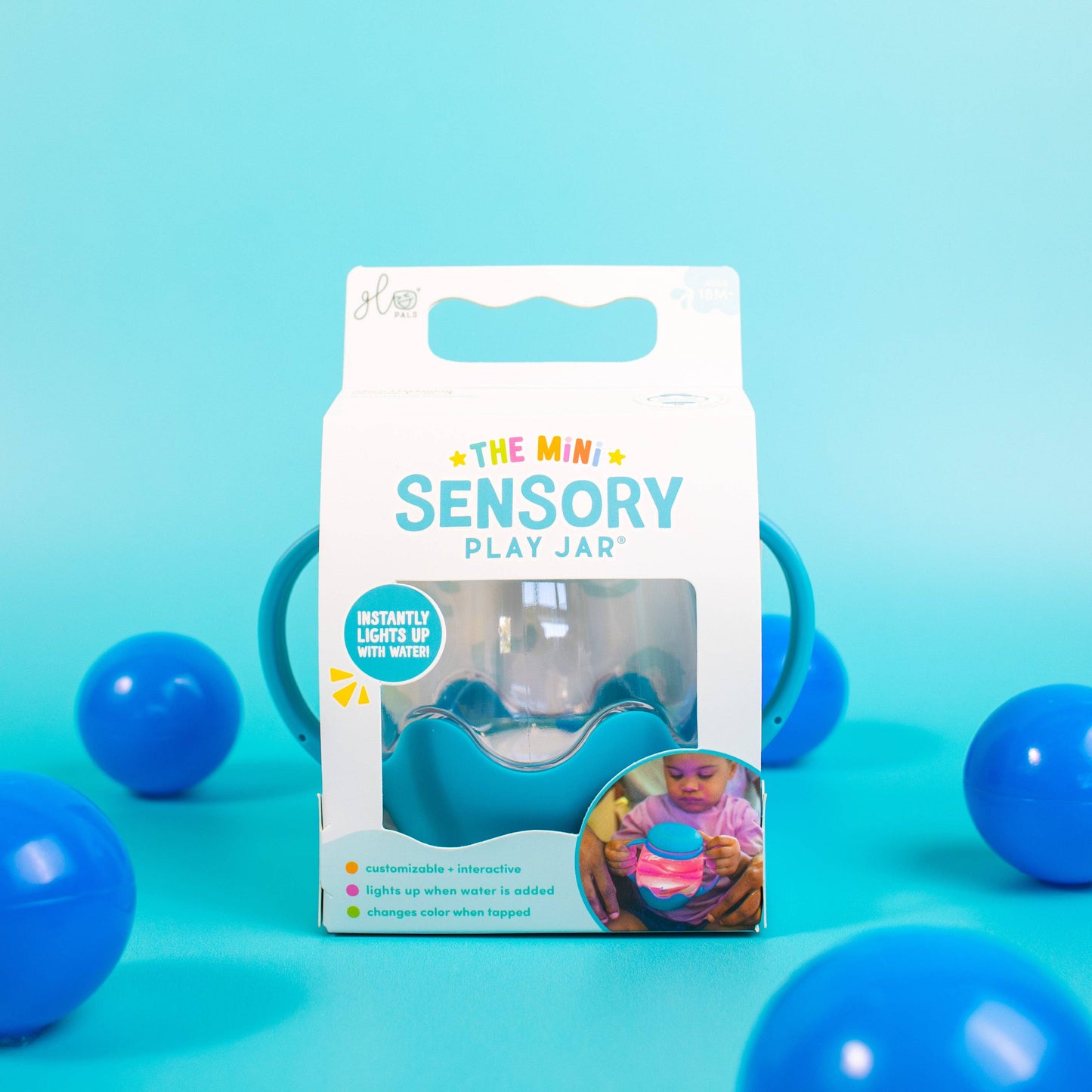 GLO Pals - Mini Sensory Play Jar® (Blue)