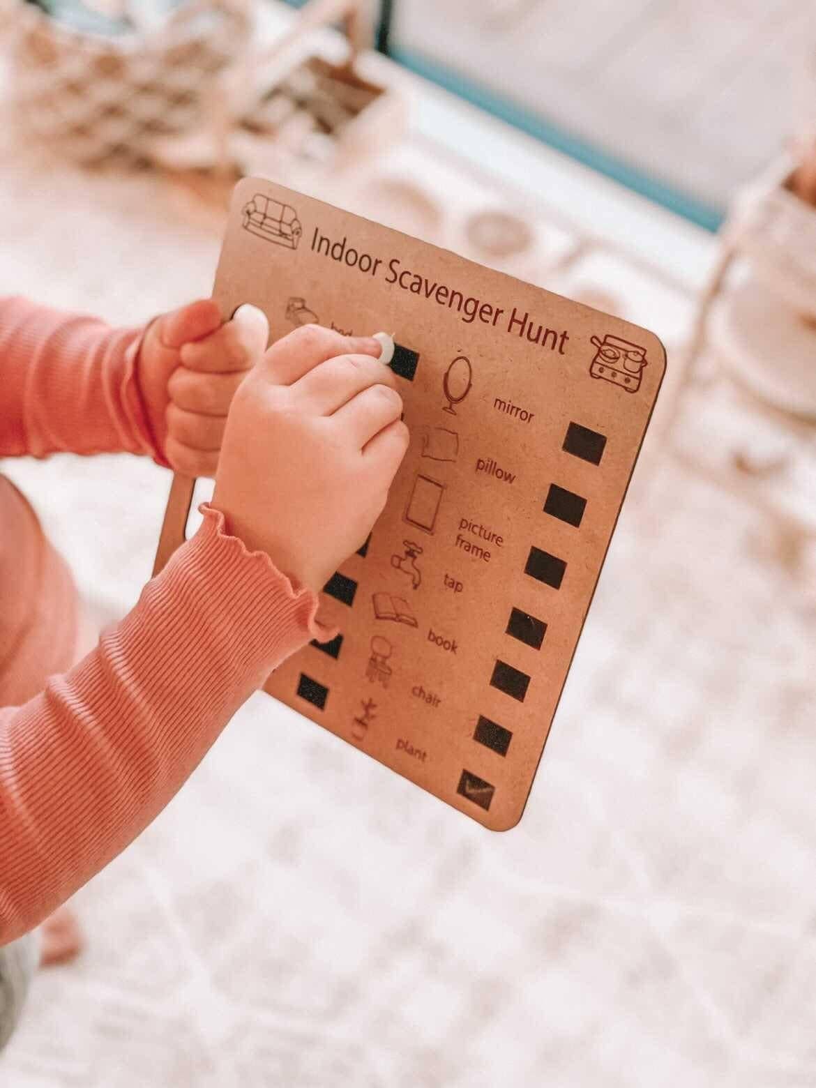 Indoor Scavenger Hunt Board - Timber Tots