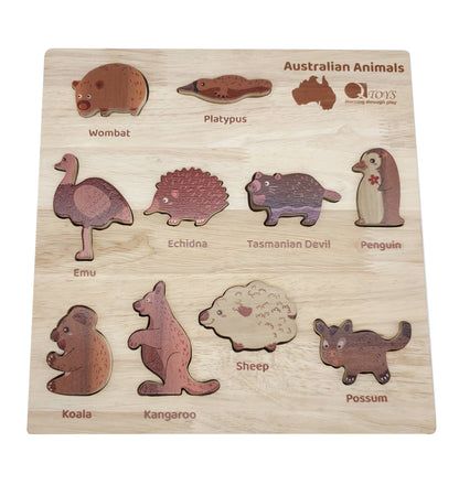 QToys - Australian Animal Puzzle and Play Set