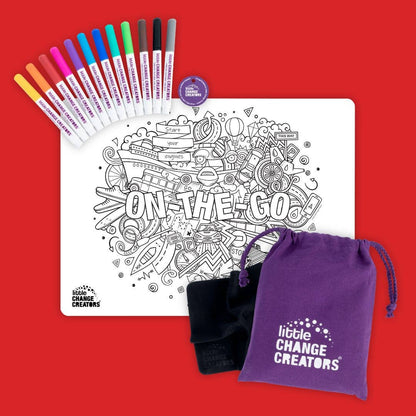 Little Change Creators - ON-THE-GO | Re-FUN-able™ Colouring + Doodle Mat