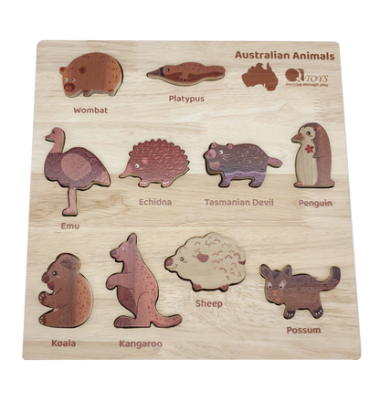 QToys - Australian Animal Puzzle and Play Set