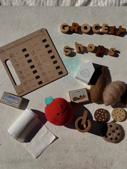 Grocery Store Scavenger Hunt Board - Timber Tots