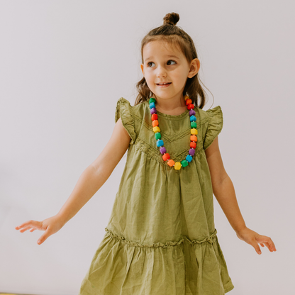 Princess and the Pea Chew Necklace