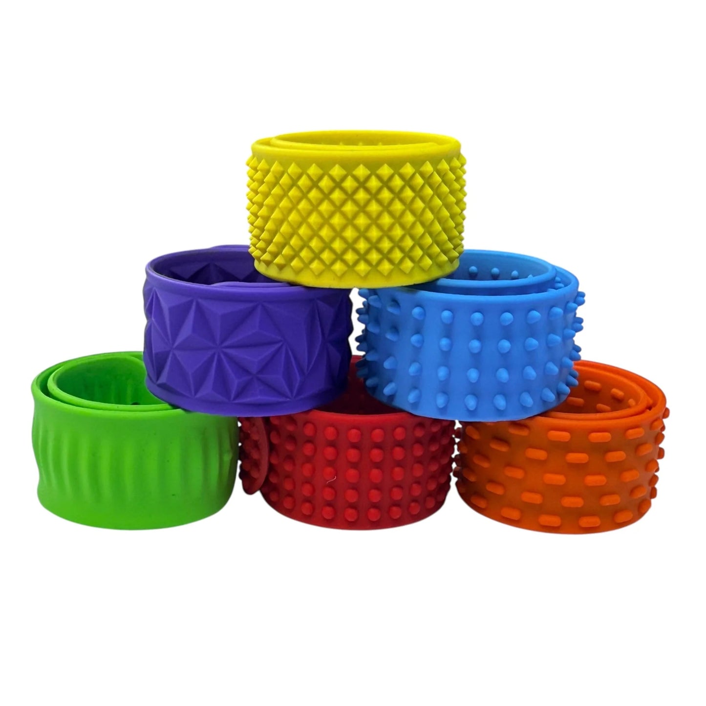 Kaiko Fidgets- Vibrant Sensory Slap Bands (6pk)