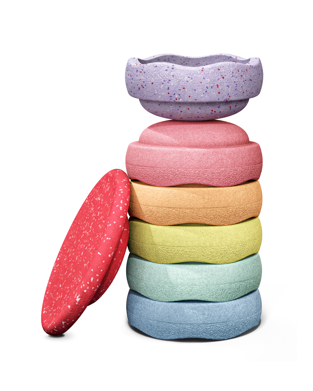 Stapelstein® Hidden Giants, Set of 6 + Agaric Toadstool Balance Board - Limited Edition