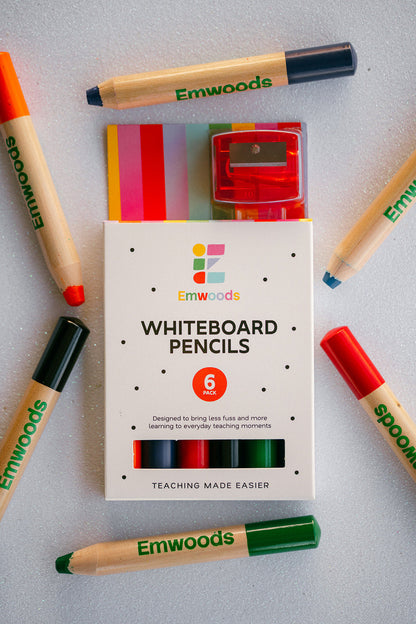 Emwoods - Whiteboard Pencils 6pk (Multicoloured)