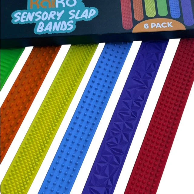Kaiko Fidgets- Vibrant Sensory Slap Bands (6pk)