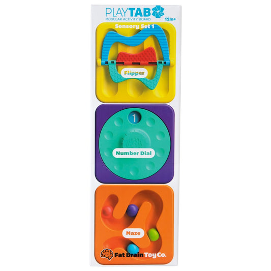 PlayTab Sensory Tiles 3pk - Fat Brain Toys