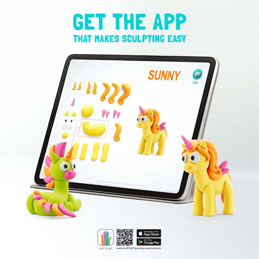 HEY CLAY! - Rainbow Unicorns (15 cans)