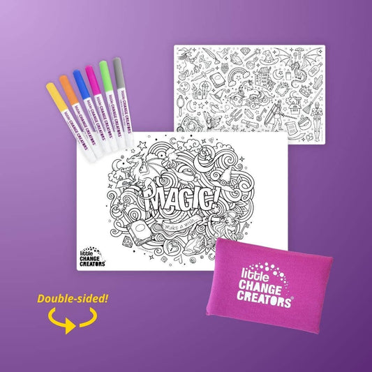 Little Change Creators - MAGIC! Pocket Reusable Coloring Mat