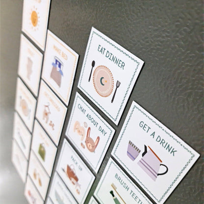 Magnetic Routine Cards - The Creative Sprout