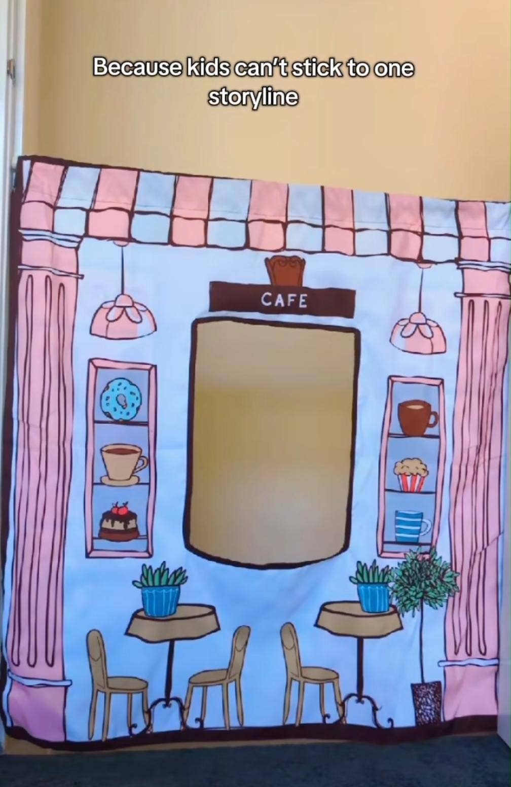The Cozy Cube - Cafe/ Bakery Play Panel