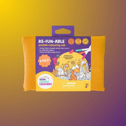 Little Change Creators - G’DAY! Pocket Reusable Colouring Mat