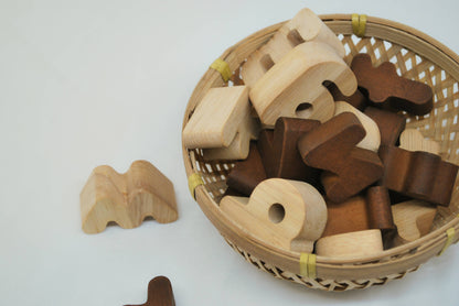 QToys - 2 Tone Lower Case Letters Set of 26