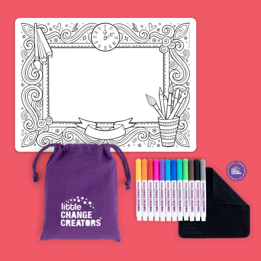 Little Change Creators - IMAGINATION | Re-FUN-able™ Colouring + Doodle Mat