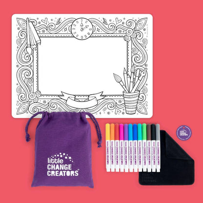 Little Change Creators - IMAGINATION | Re-FUN-able™ Colouring + Doodle Mat