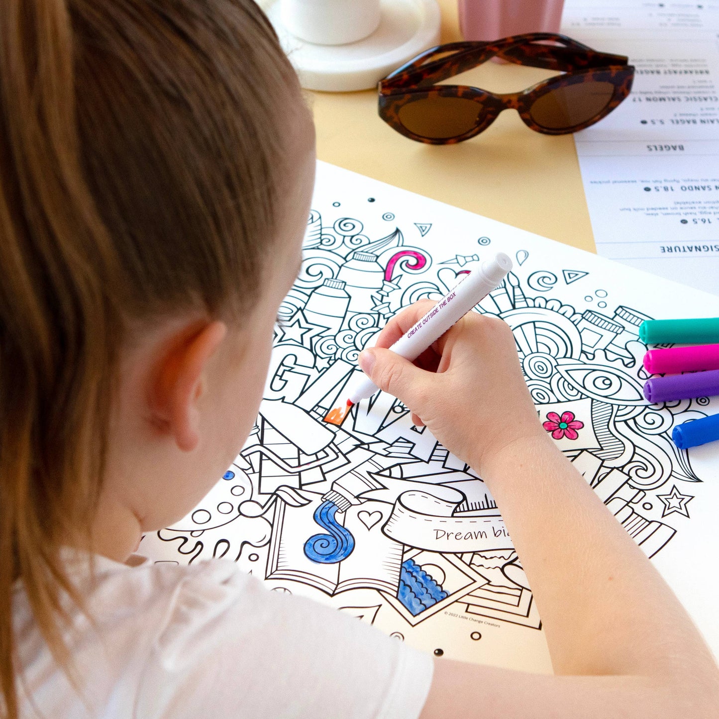 Little Change Creators - IMAGINATION | Re-FUN-able™ Colouring + Doodle Mat