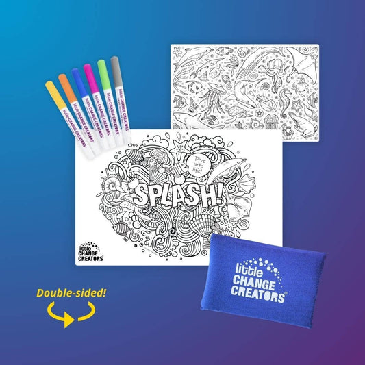 Little Change Creators - SPLASH! Pocket Silicone Colouring Mat